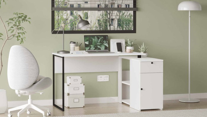 Hanah Home Escritorio de estudio Nor1-W Blanco Hanah Home Escritorio de estudio Nor1-W Blanco